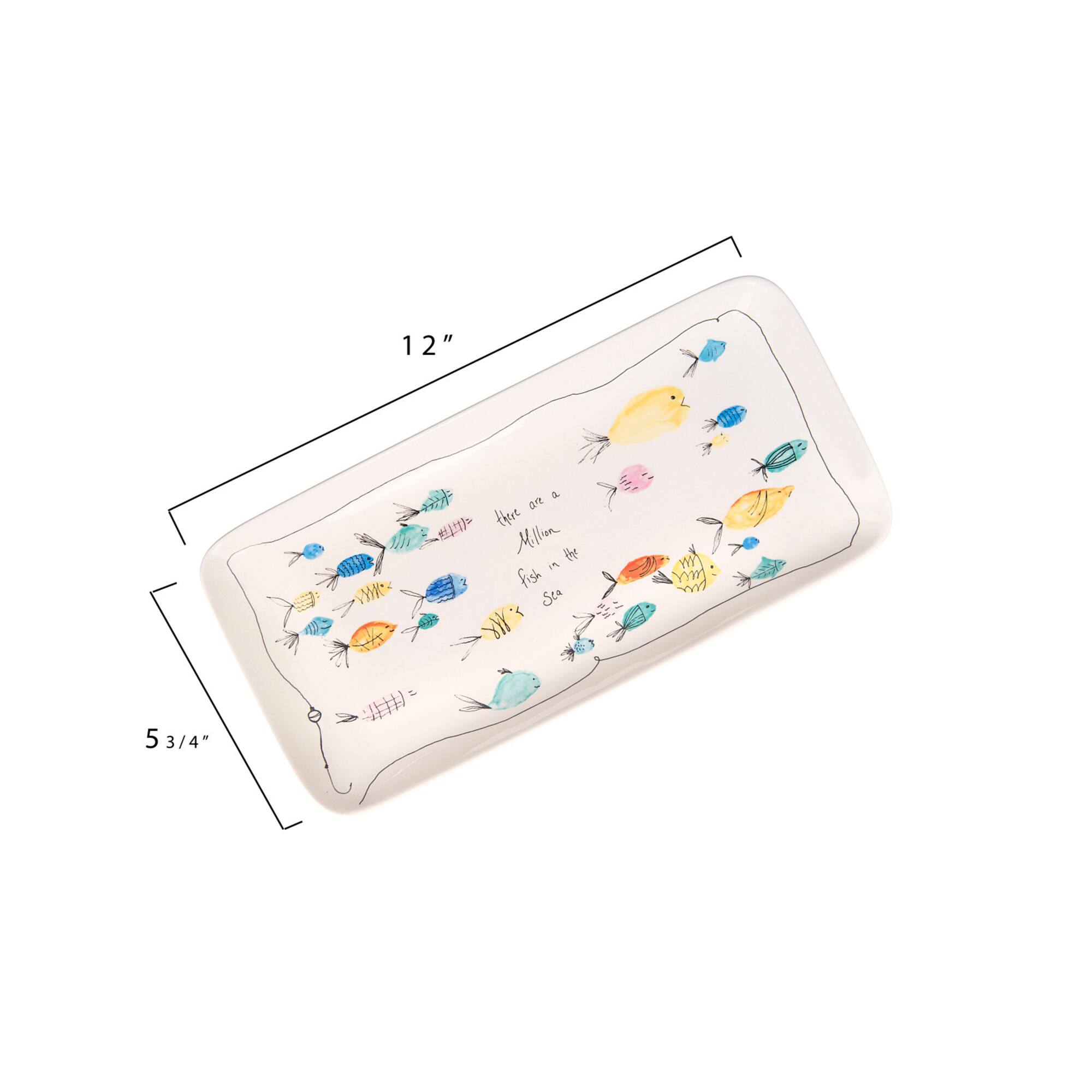 Hello Honey® Fish in the Sea Stoneware Rectangular Plate & Bowl Set